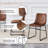 Round Dining Set with Sled Base Dining Chairs-1512831579