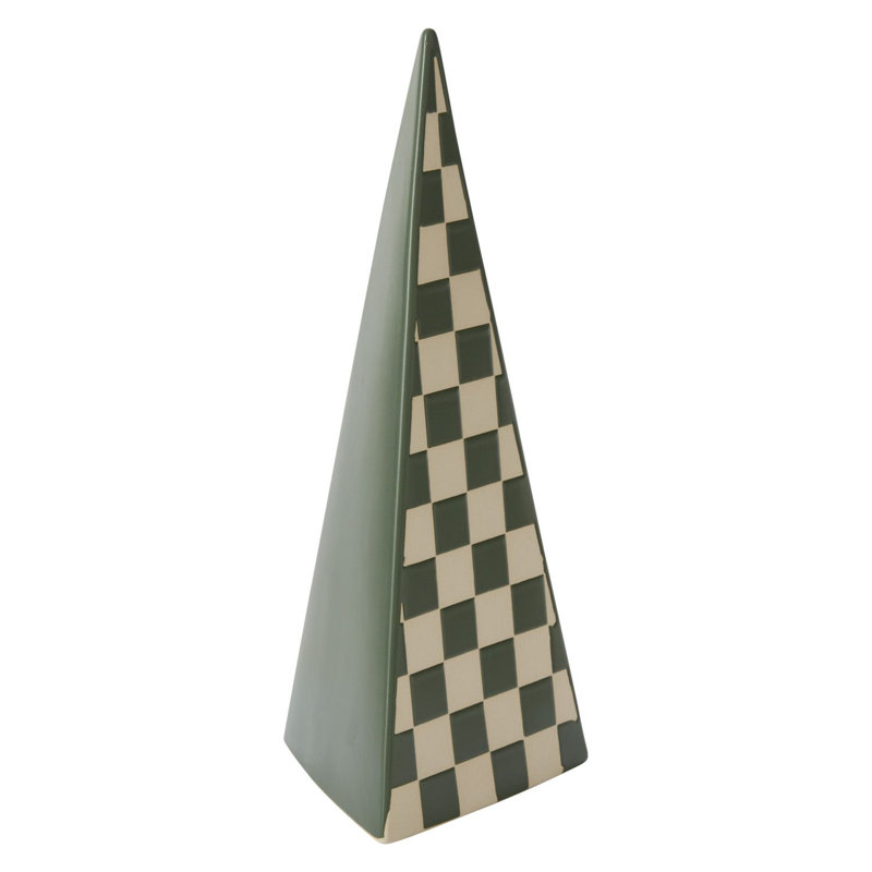 Colorado Checker Tree Sculpture, 14" H x 5.75" W x 5.75" D