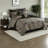Elegant 8pcs Cal King Bedding Sets, Polyester Jacquard Comforter For Year-round Use