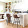 Macaire Upholstered Counter Stool with Metal Frame