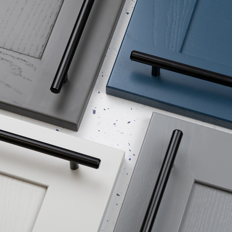 Black T-Bar Handles in Multiple Sizes, 320mm
