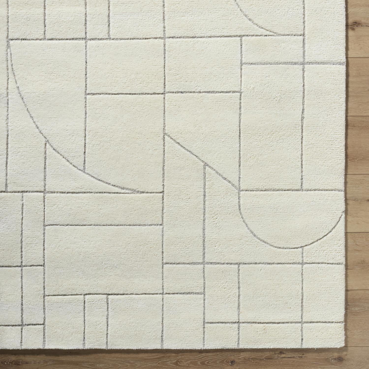 Lorette Hand-Tufted Geometric Rug, Rectangle 8' x 10'