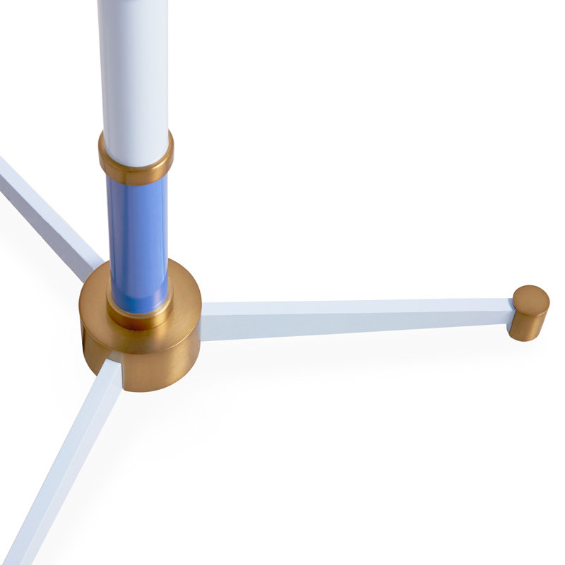 Scala 66'' Silver/Brass Traditional Floor Lamp