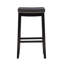 Tabouret de comptoir et de bar en bois massif sans dossier avec siège rembourré Bartonville-866721045-875261410