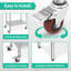 Table en acier inoxydable, avec tablette inférieure réglable