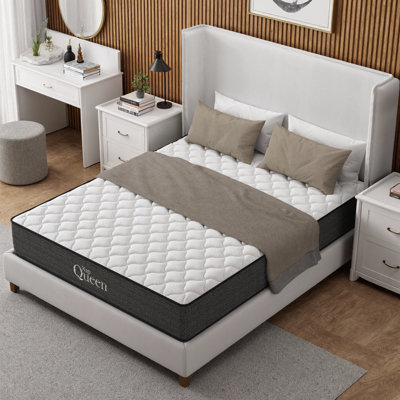 10/12 Inch Cooling Gel Hybrid Mattress - Orthopedic Support, Adjustable Base Compatible, Low Motion Transfer, Water Resistant, CertiPUR-US Certified for Twin/Twin XL/Full/Queen/King