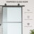 36'' x 84'' Hollow Glass without Installation Hardware Kit Barn Door