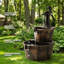 Fontaine cascade 2 niveaux, fontaine extérieure 27 "avec pompe électrique pour terrasse de jardin-925701546