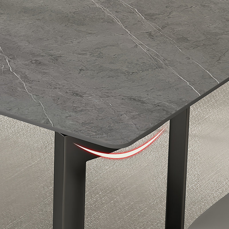 Table et chaise de salle à manger moderne haut de gamme, H 29,5 po x L 86,6 po x l 39,3 po