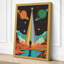 Figure Under Cosmic Light Retro - Wrapped Canvas-1168206302-1168206306