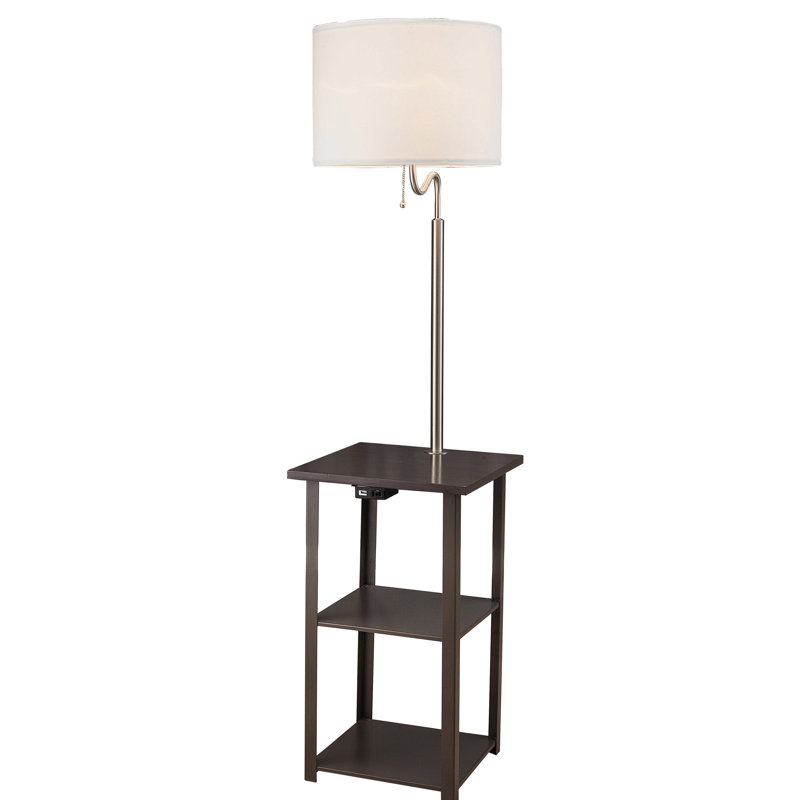 Frinton 58 " Tray Table Floor Lamp USB