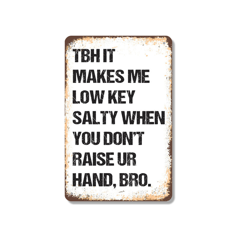 TBH «It Makes Me» clé en aluminium 18 po x 24 po, H 18 po x l 24 po x P 0,1 po, Vert