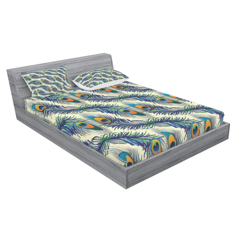 Microfiber Sheet Set, Queen Sheet Set with Fitted Sheet