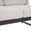 ENSEMBLE DE CHAT 4 PCS Navan, finition noire avec coussin beige
