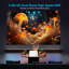 CG INTERNATIONAL TRADING Home Theatre Projector Portable Projector with Remote Included