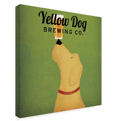 Yellow Dog Brewing Co Square' Graphic Art Print on Wrapped Canvas -  Winston Porter, E6E8D760A5AF4335AA032168E4DE6C9A