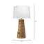 Lampe de table brune 27 po Cheney