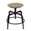 Tabouret de bar réglable en fer de 20 à 27 po de hauteur Edison