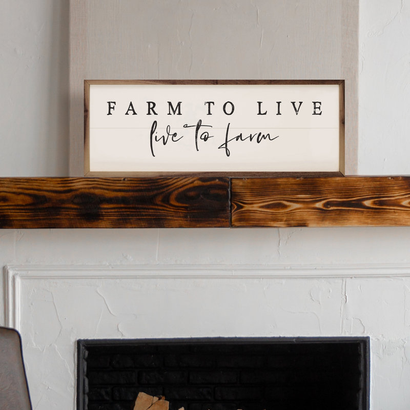 Farm To Live - blanc, H 8 po x l 24 po