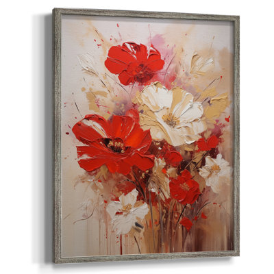 Reproduction encadrée FLORAL Series CCCCXV III - bois massif