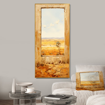 Été, pré, horizon, ferme, fenêtres II