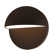 Inside-Out Aluminum LED Flush Mounted Sconce