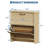 Narrow Shoe Cabinet with 2 Flip Drawers and Anti-Tipping Kit for Entryway Hallway-520811977