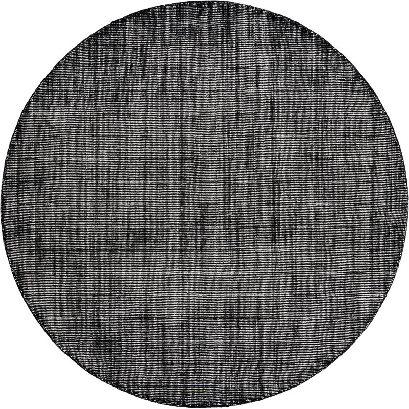 Liabah Wool Striped Indoor Rug, Round 7'