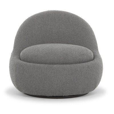 33"" W Polyester Swivel Slipper Chair -  Trule, 74BC74F2680A4D24B136511035B6CF99