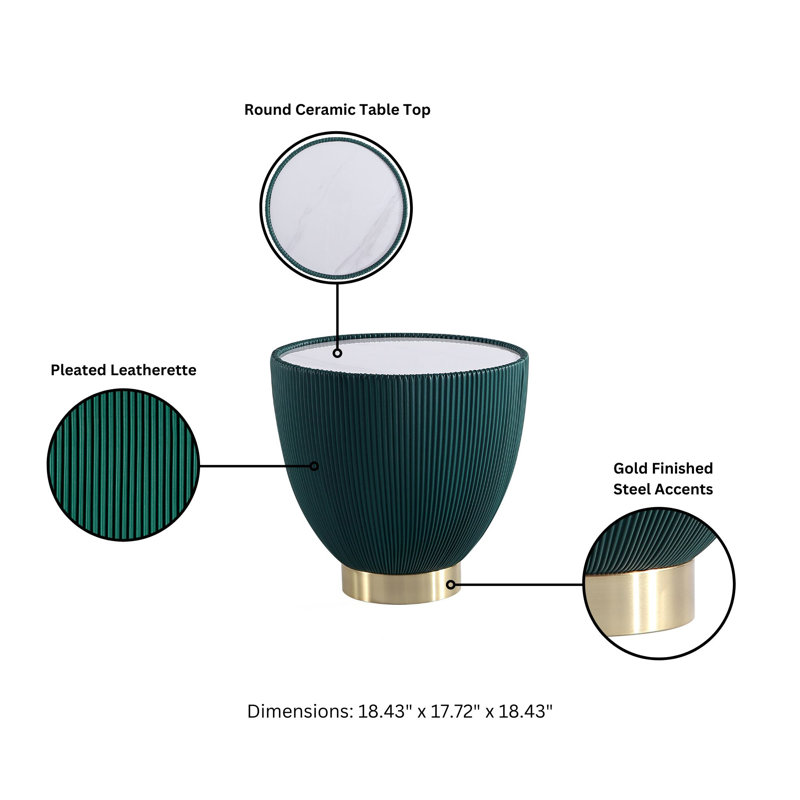 Thaine 2 - Piece Living Room Table Set, Green