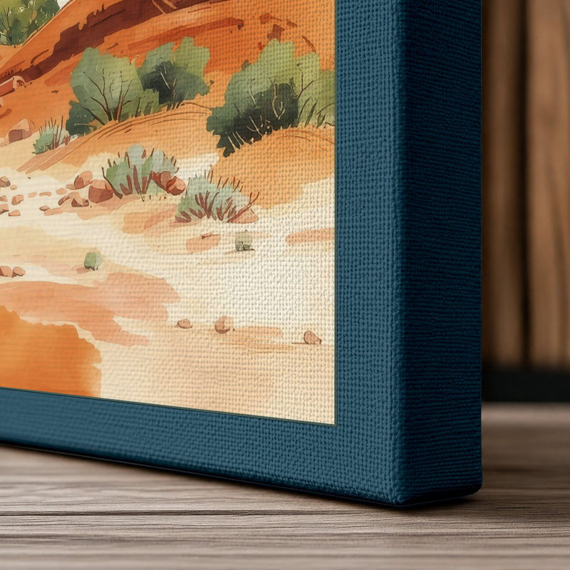 Print, 36x24 - 91.4 x 61.0 cm, Teal Border