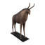 Sculpture décorative de bison pour la décoration intérieure - Grande statue décorative pour salon, console ou étagère - 53 cm, bronze et noir