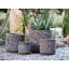 Pot de fleurs Redondo en grès, taille moyenne, lot de 4 - Intérieur/Extérieur-1631574029-1631574031