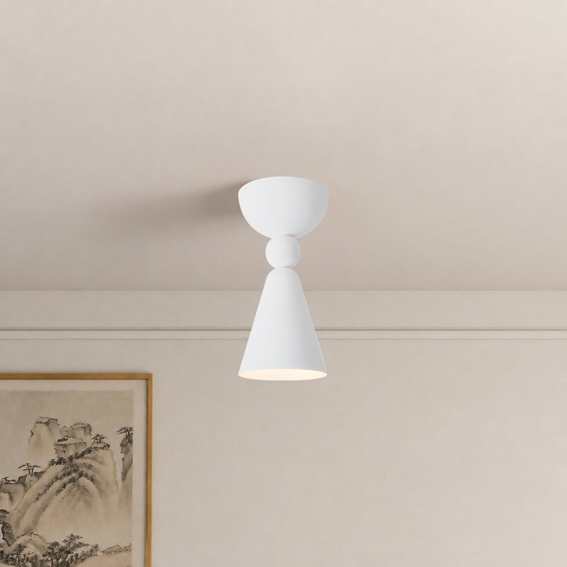 Murphy 1 - Light Semi Flush Mount, Antique White