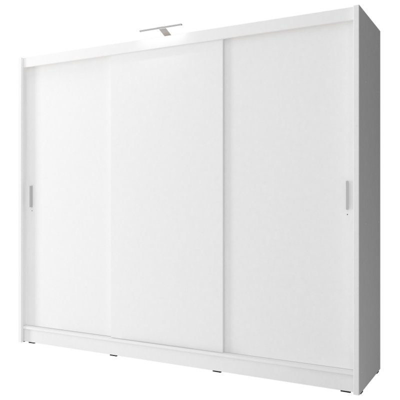 Elveda 3 Door Manufactured Wood Wardrobe, White, Yes