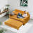 3-In-1 Convertible Corduroy Sleeper Sofa Bed With A Movable Tabletop And USB Ports-569465875