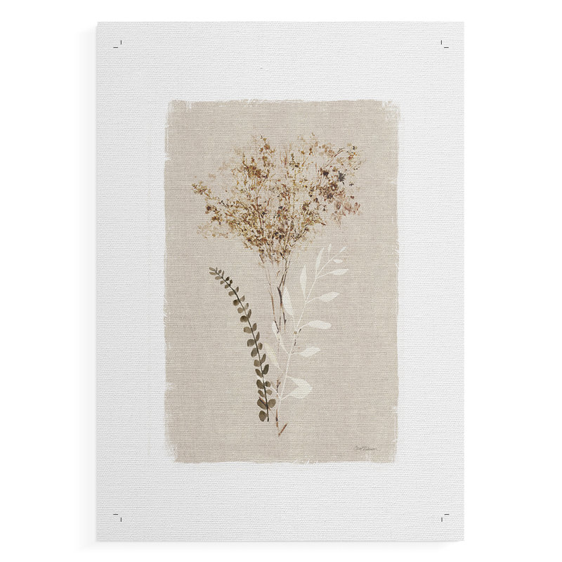 Feuillage séché II - impression sur toile seulement - non encadrée, H 27 po x l 18 po
