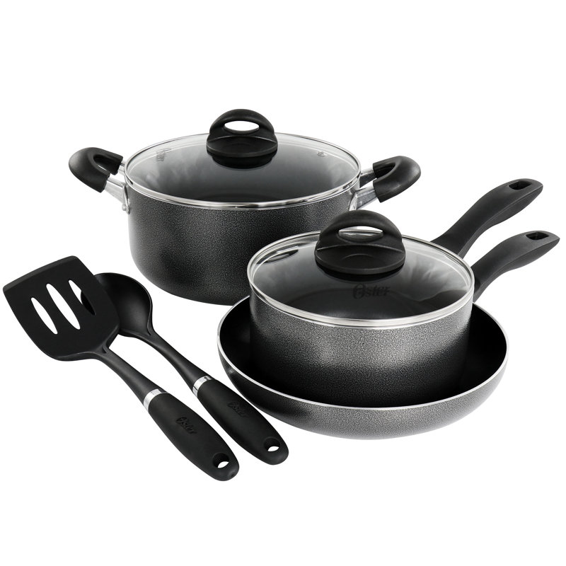 Batterie de cuisine antiadhésive en aluminium 7 pièces