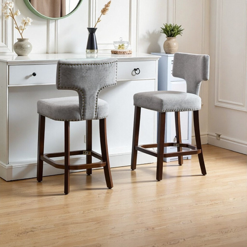 Tabouret de bar industriel chic en acier inoxydable - Durabilité intérieure / extérieure et design intemporel, Gris