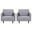 Fauteuil futon simple à dossier large de 36,6 po Arantzazu-409401967