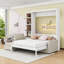 Grand lit escamotable avec canapé et tablettes-1178500476