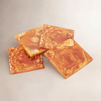 Square Resin Coaster Set