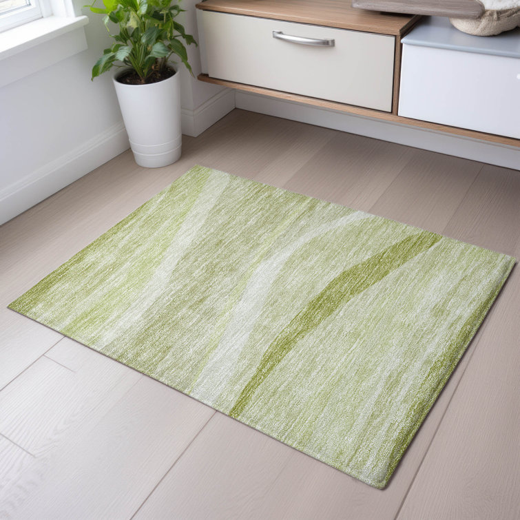 Premium Machine Washable Wayne AMF1099 Swirls Rug
