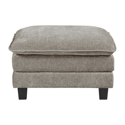 Rectangle With Modern Look And Appeal, Chenille Fabric, Plywood, Black Faux Wood Finish Feet, 26" Seat Depth, 20.5" Height, 29.5 Lb , Plywood Construction, High - Density Foam Padding, For Living Room