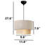 Lustre à niveaux en tissu-1101167058