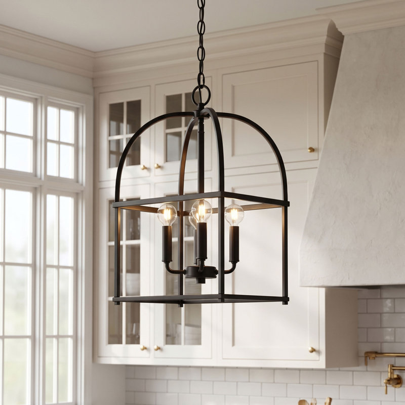 Independent 4 - Light Unique/Statement Pendant, Matte Black