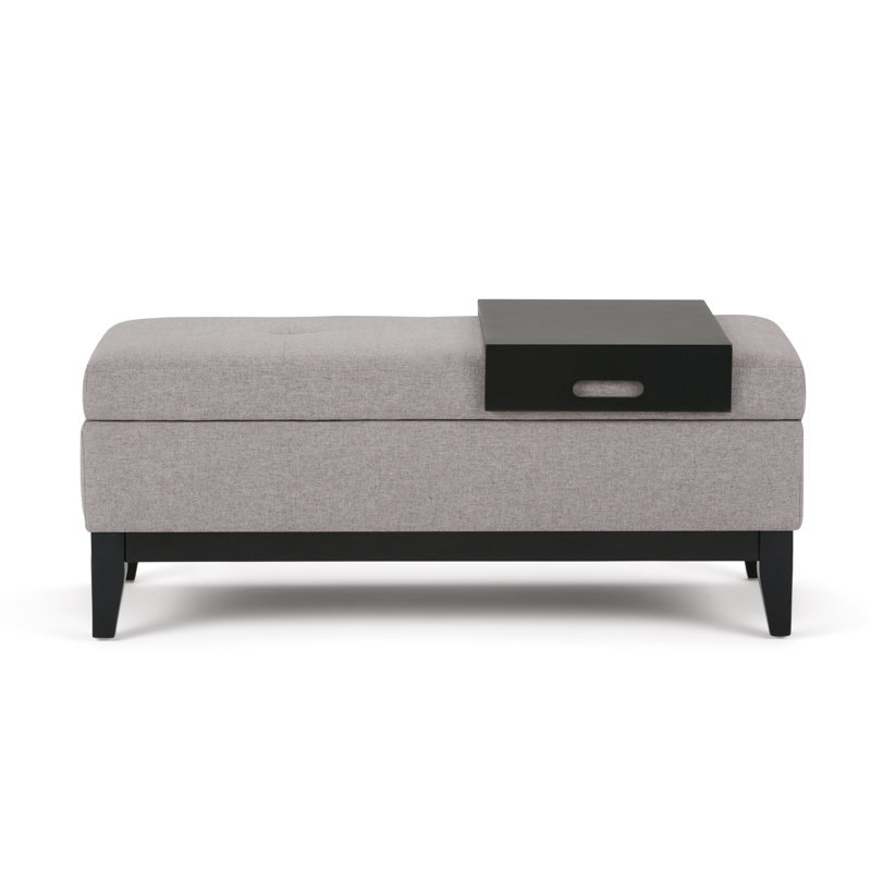 Banc de rangement avec repose-pieds et rangement caché Oregon