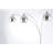Orson 3 Light Arc Floor Lamp - 84 , Matte Black, Brushed Nickel, Mouthblown glass, Marble base, Dimmable