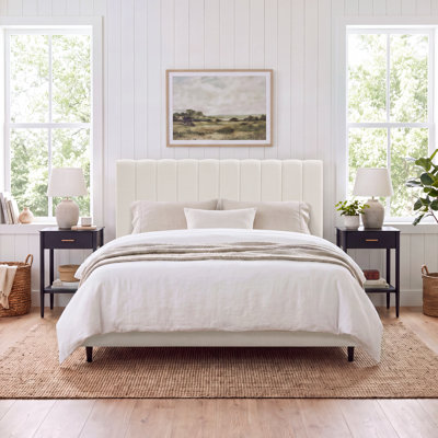 Ana Channel Tufted Upholstered Bed