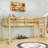 Wooden Loft Bed With Ladder-122058760
